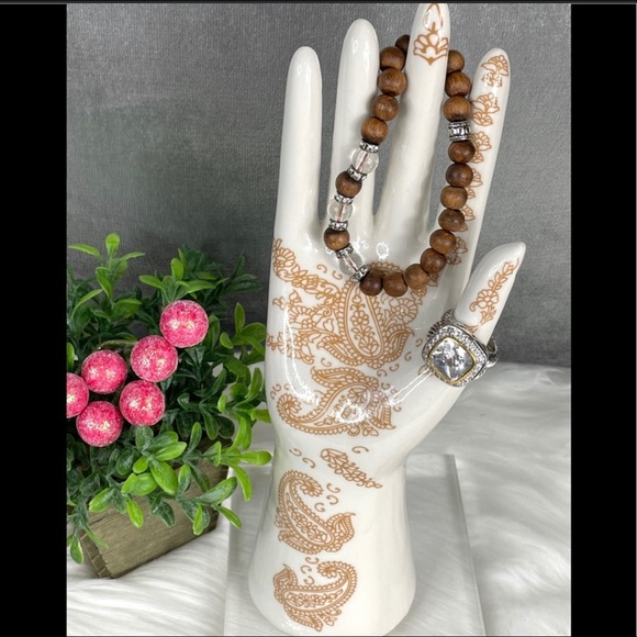 - Other - JEWELRY HOLDER Hand Decor Boho Display Tattooed